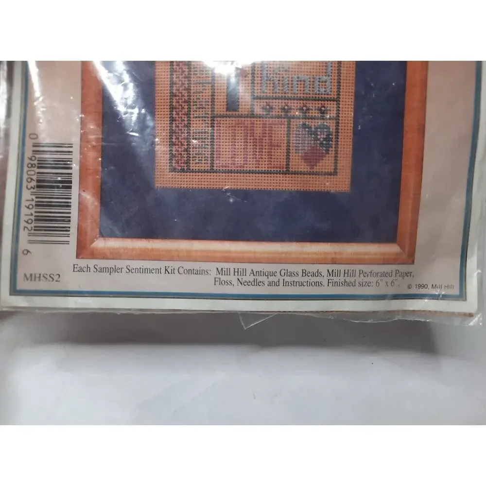 Vintage Mill Hill Antique Glass Bead Sampler Kit MHSS2 Mother 6x6